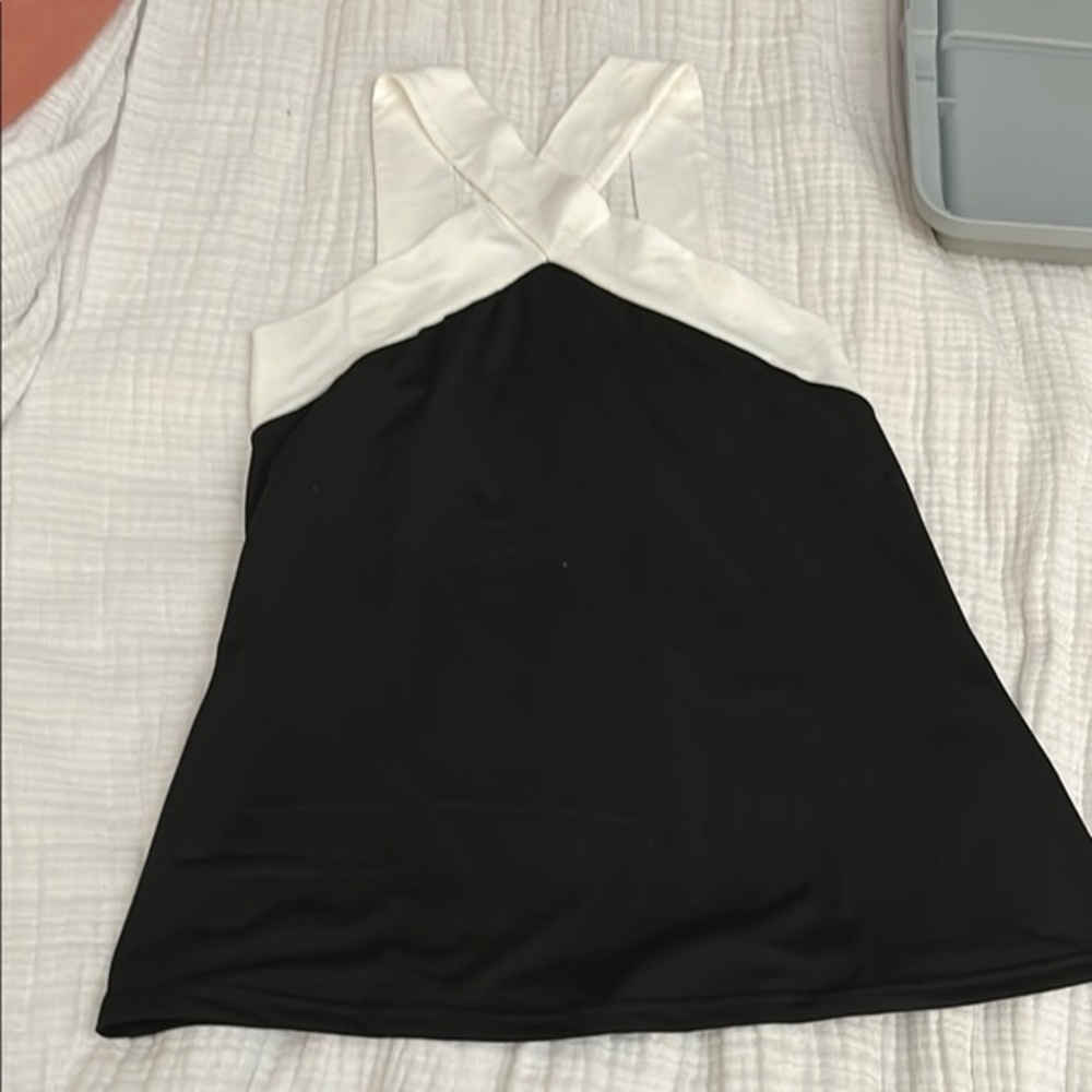SHEIN Black Asymmetrical Backless Camisole